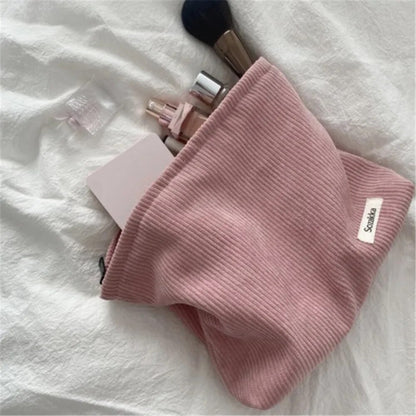 Corduroy Cosmetic Bag