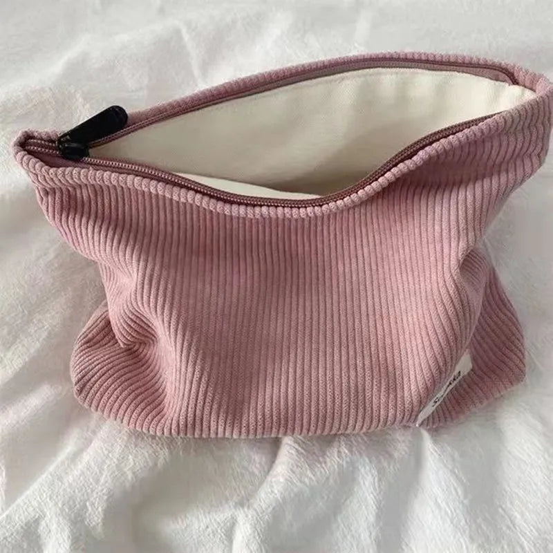 Corduroy Cosmetic Bag